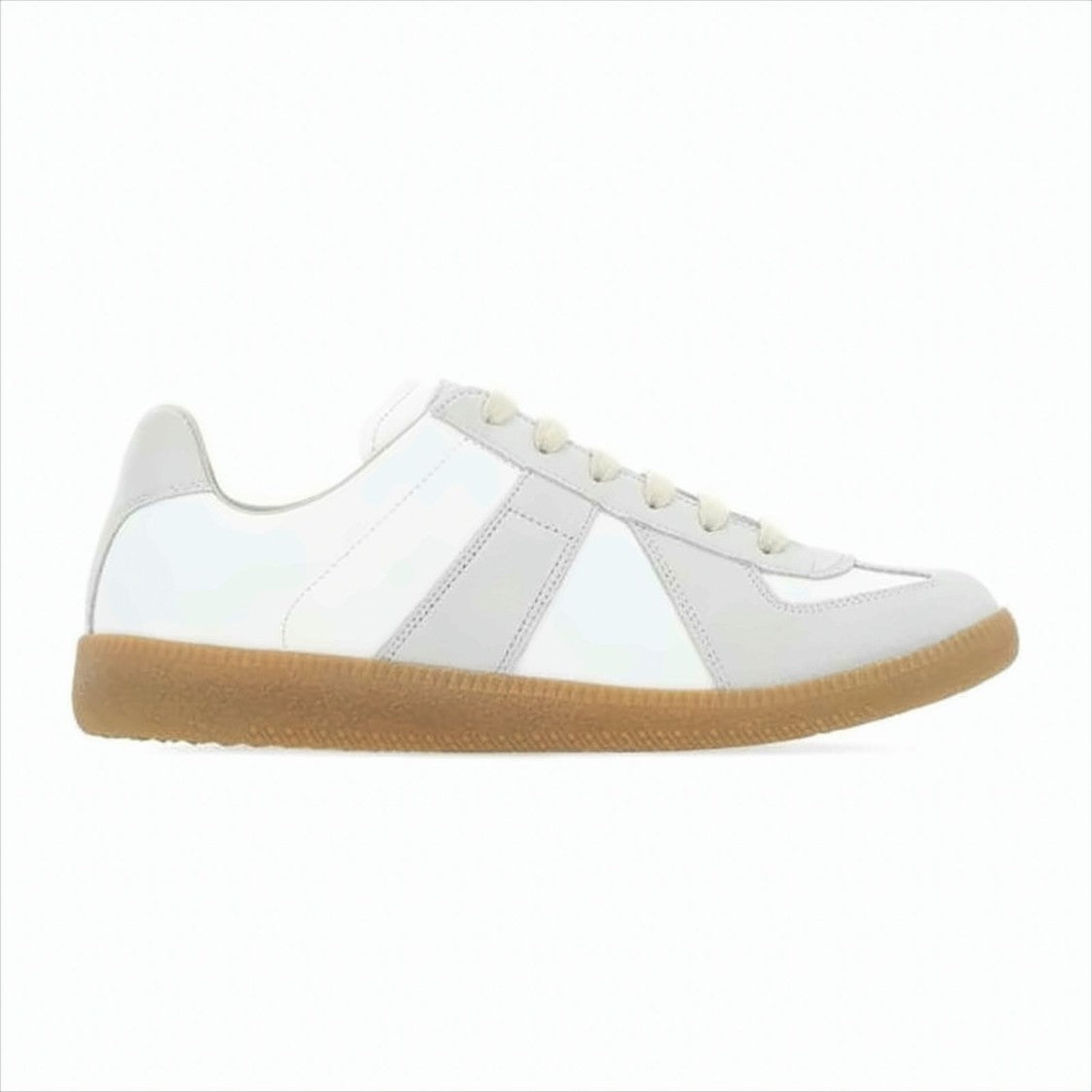 Maison Margiela Low-Top Sneakers With Suede Accents And Gum Sole