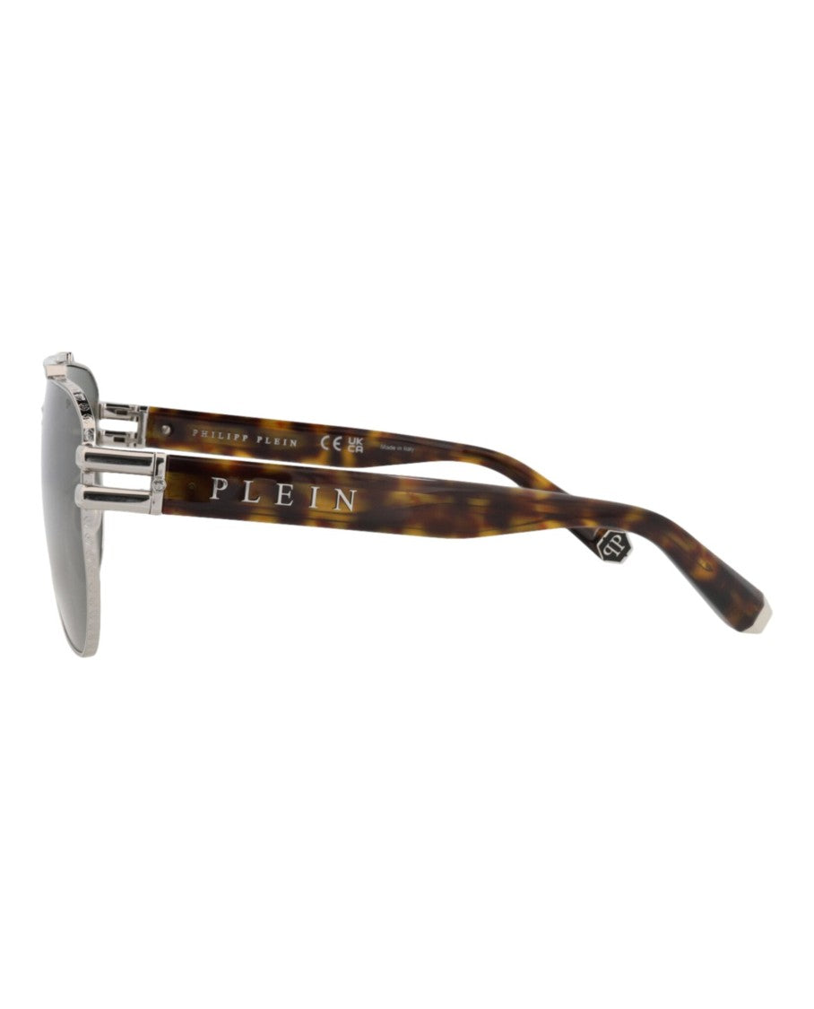 Philipp Plein Aviator-Frame Nylon Sunglasses With Tortoiseshell Acetate Temples