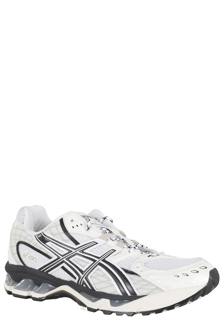 Asics Ivory White Gel Nimbus Asymmetric Polyester Sneakers