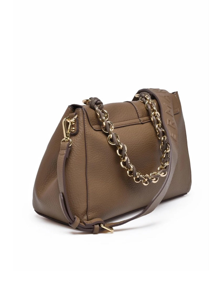 Ermanno Firenze Eba Shoulder Bag With Structured Silhouette And Pebbled Texture