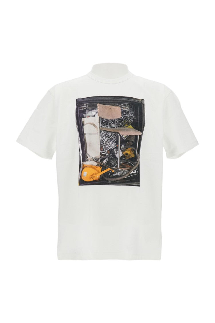 Junya Watanabe Artistic Graphic Cotton Jersey T-Shirt