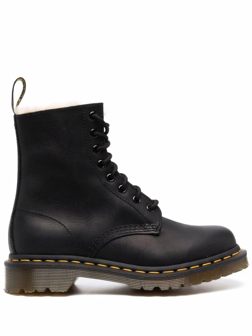 Dr. Martens 1460 Serena Shearling Lined Leather Boots