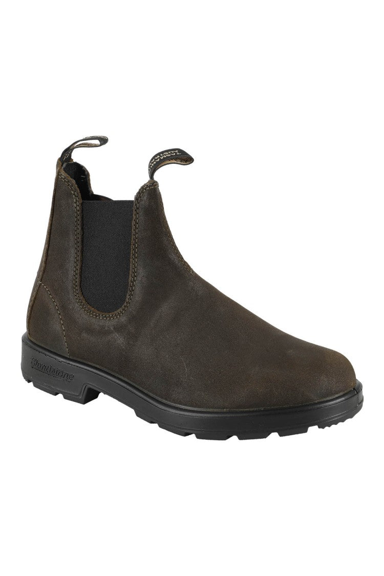 Blundstone Waxed Suede Boot With Elastic Side Panels