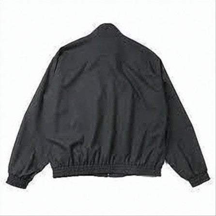 Auralee Minimalist Black Wool Jacket With High Collar