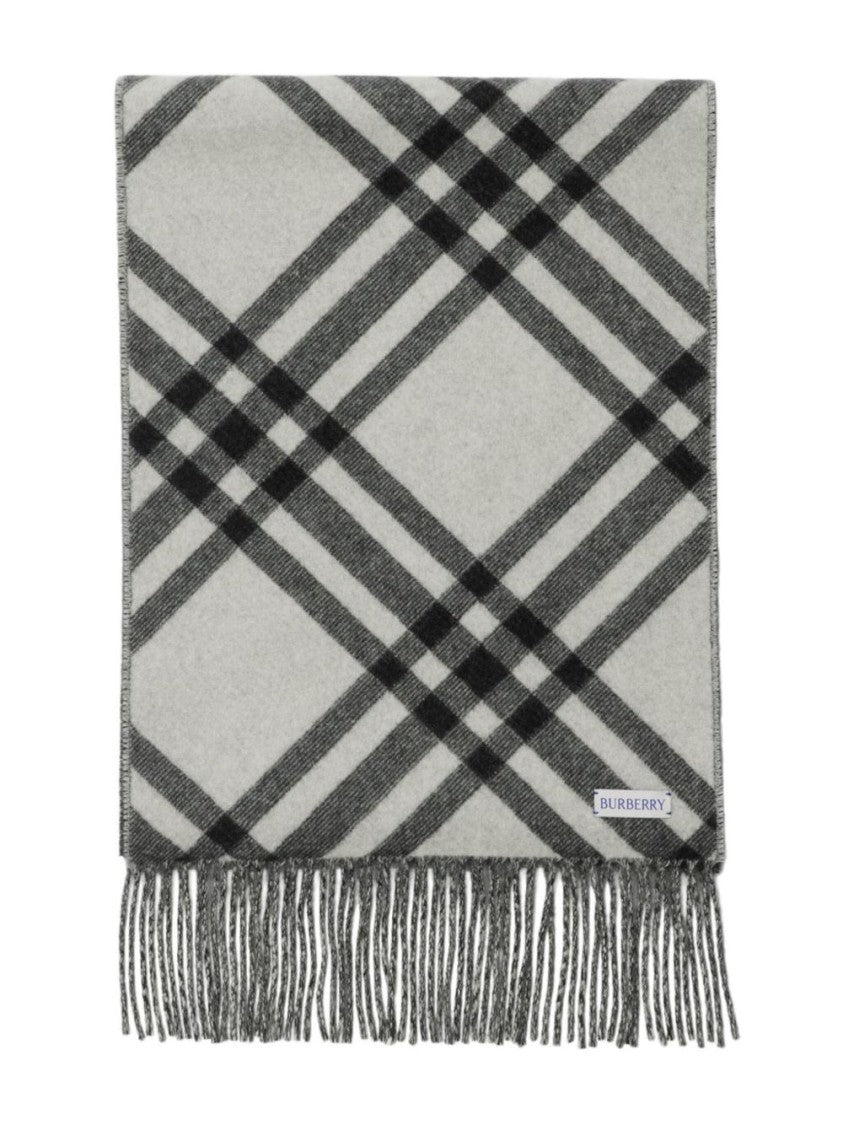 Burberry Black Checked Scarf