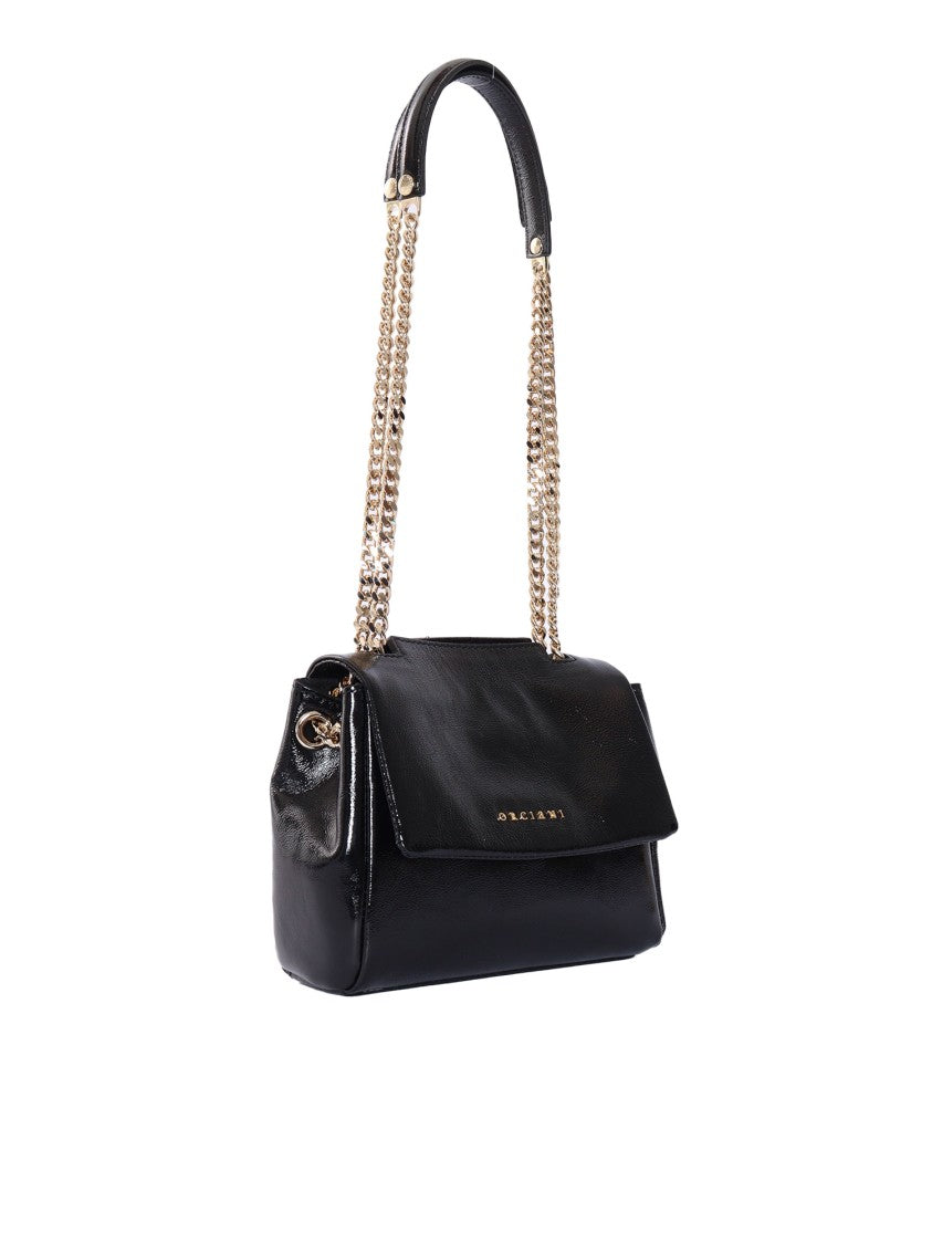 Claudio Orciani Structured Calf Leather Handbag With Top Handle