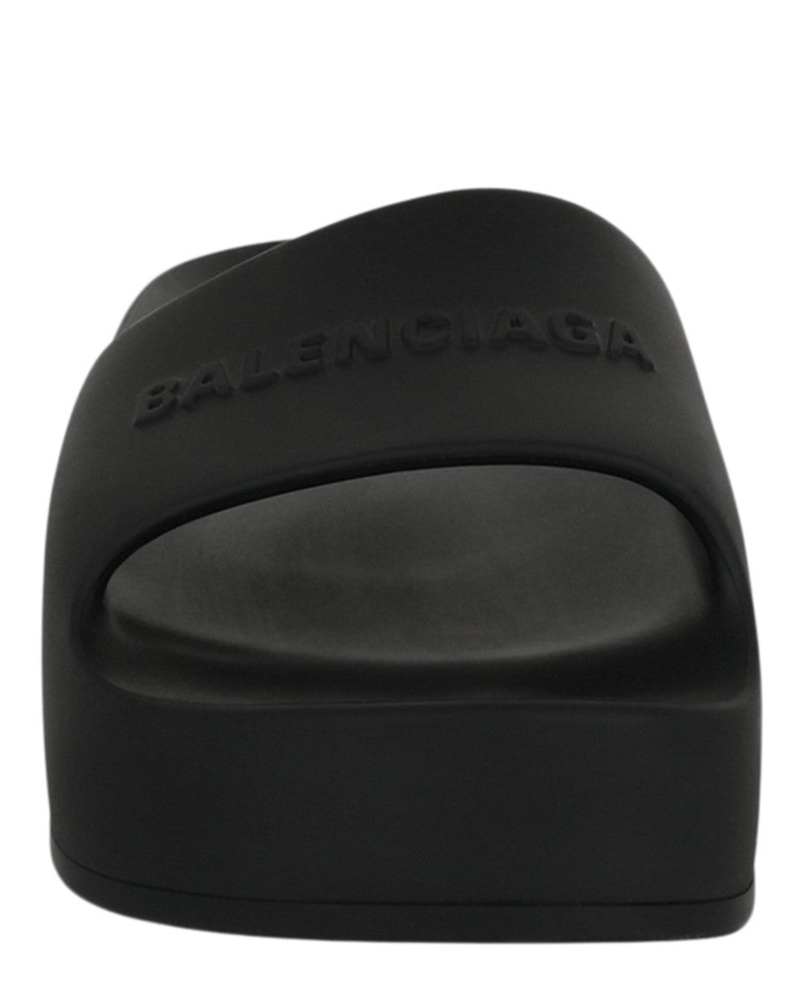 Balenciaga Chunky Logo Slide Sandals