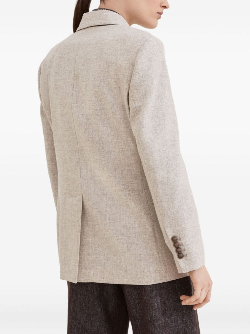 Brunello Cucinelli Double-Breasted Wool Jacket