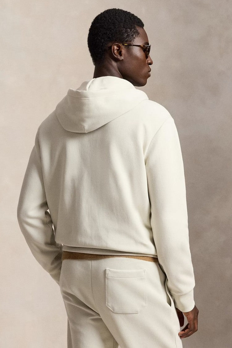 Polo Ralph Lauren Cream Full-Zip Hoodie