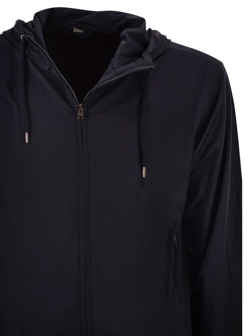 Herno Stretch Techno-Nylon Bomber Jacket