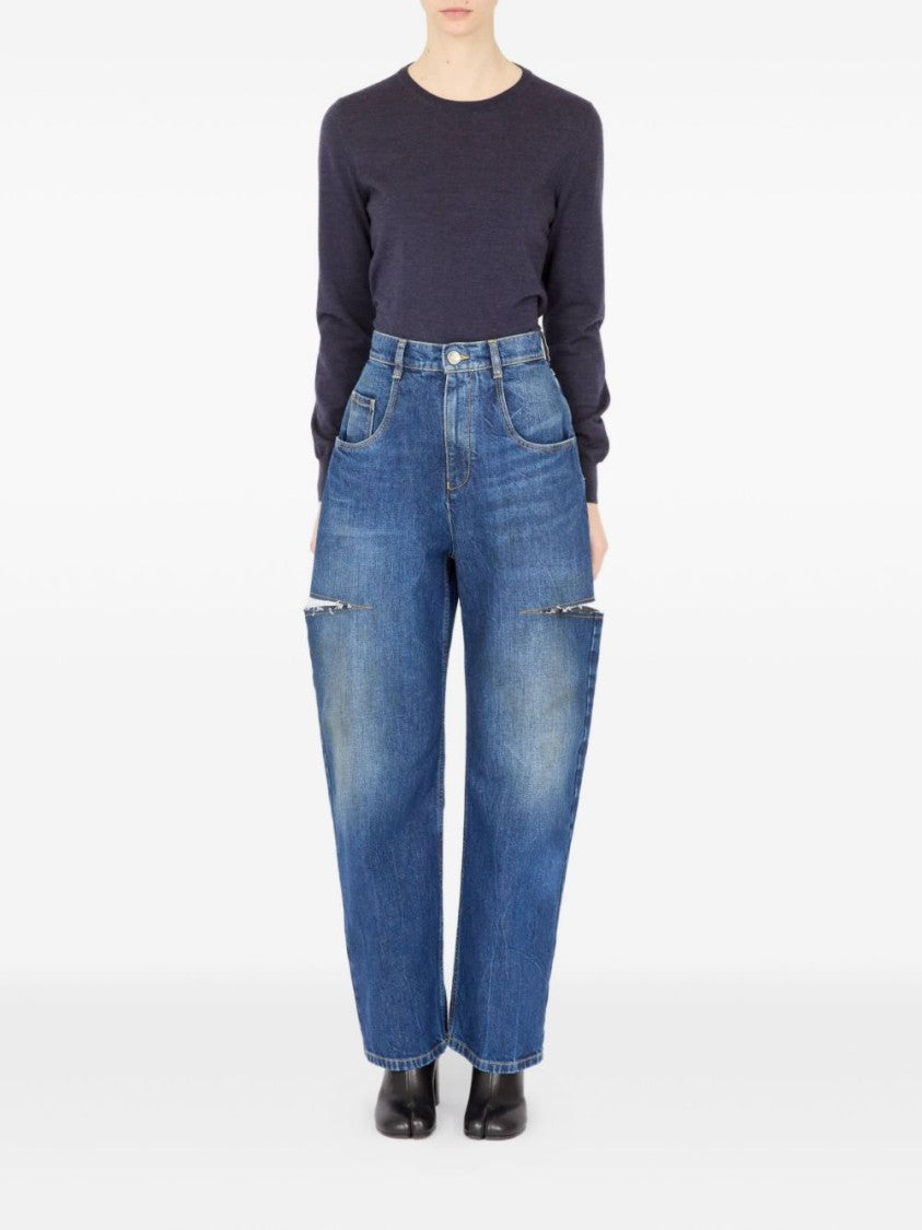 Maison Margiela Cotton Pants 5 Pocket Jeans