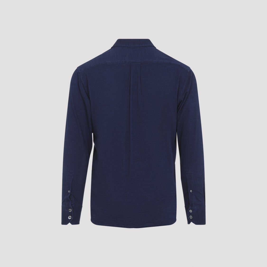 Tom Ford Midnight Blue Cotton Long Sleeves Shirt