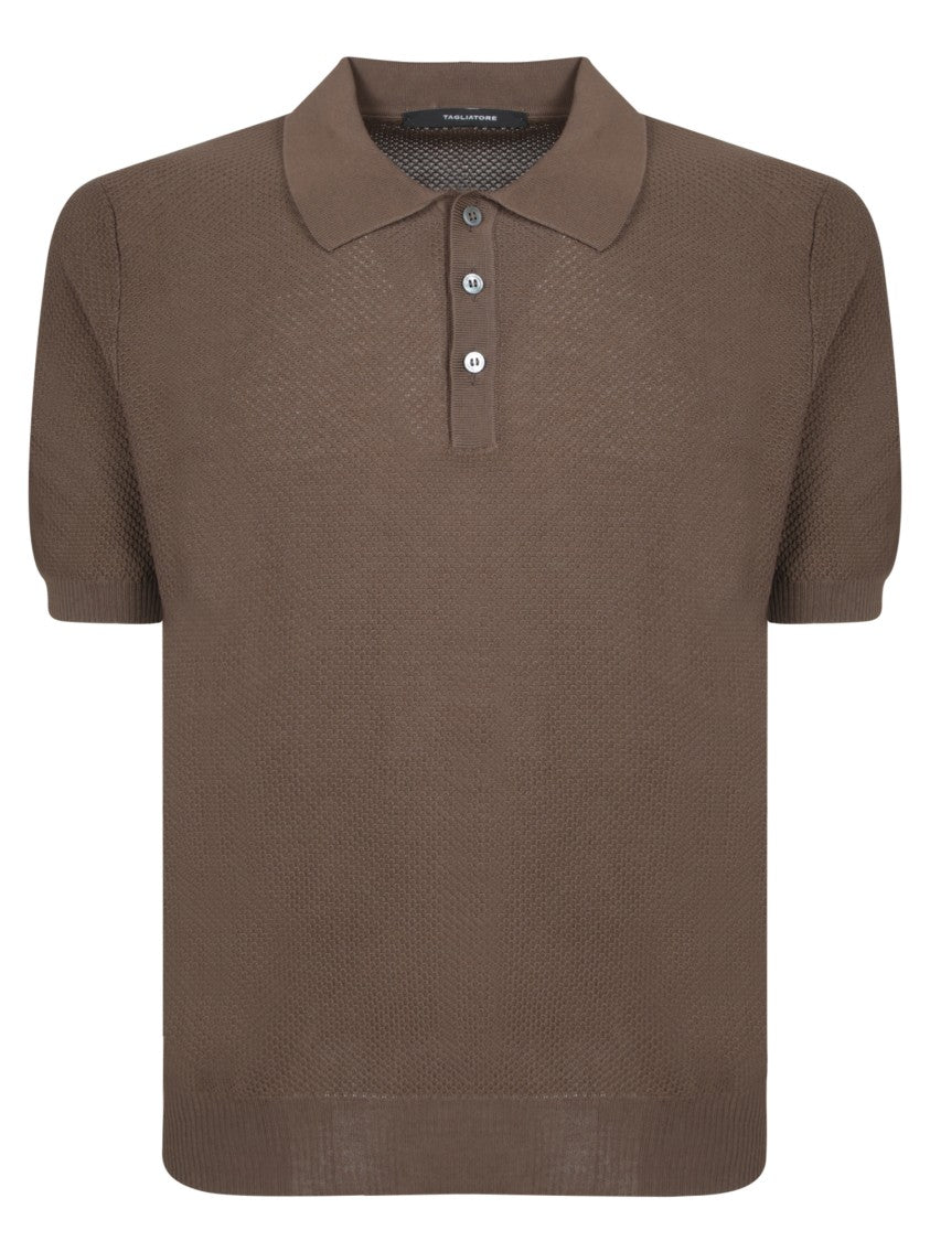 Tagliatore Classic Brown Polo T-Shirt