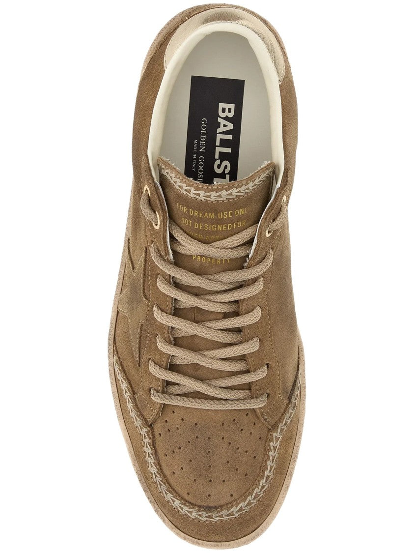 Golden Goose Suede Sneakers With Star Detail And Laminated Nappa Accents