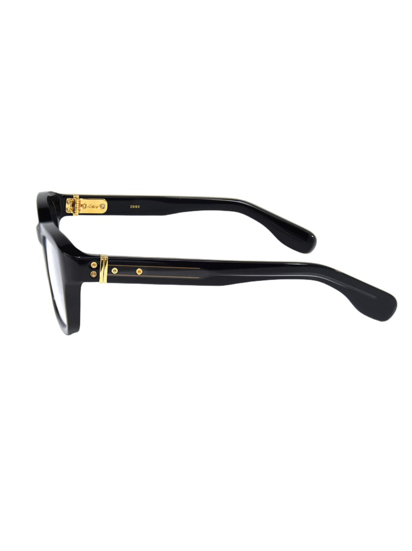 Kiurv Black Acetate Celluloid 135 Mm Optical Frames