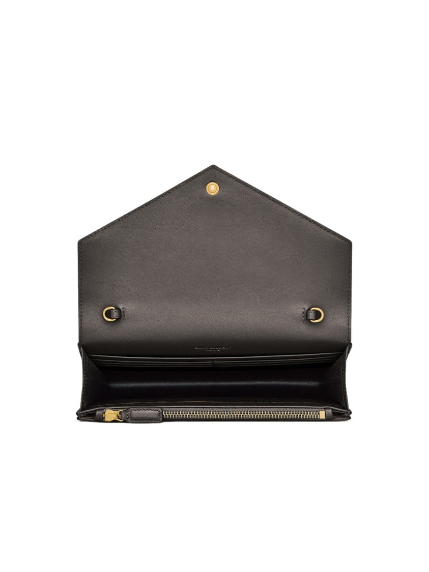 Saint Laurent Envelope Cassandre Chevron Shoulder Bag