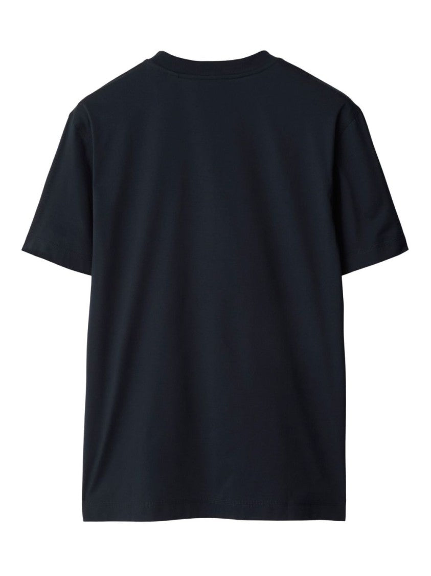 Burberry Navy Blue Cotton Jersey T-Shirt