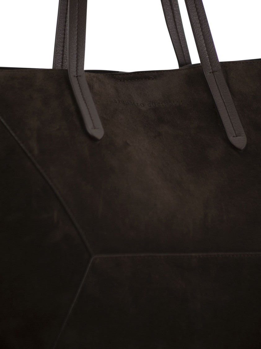 Brunello Cucinelli Bc Duo Suede Bag With Jewellery