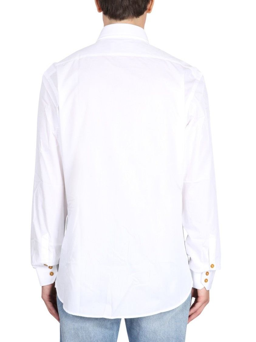 Vivienne Westwood Shirt With Subtle Orb Embroidery And Tailored Fit