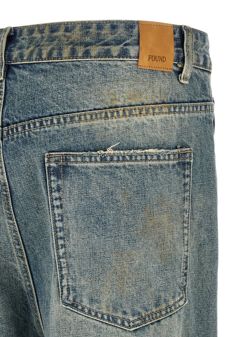 Found Double Knee Carpenter Jeans With Vintage Wash And Whiskered Details