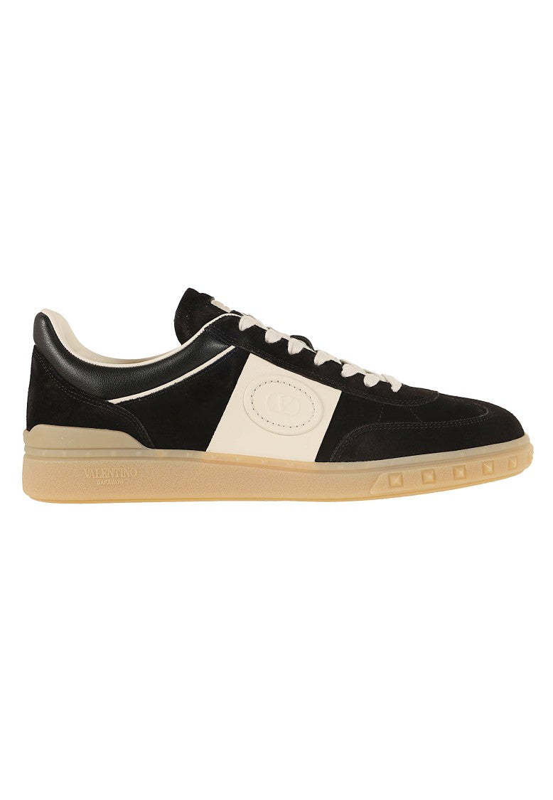 Valentino Garavani Low-Top Upvillage Split-Nappa Calfskin Sneakers
