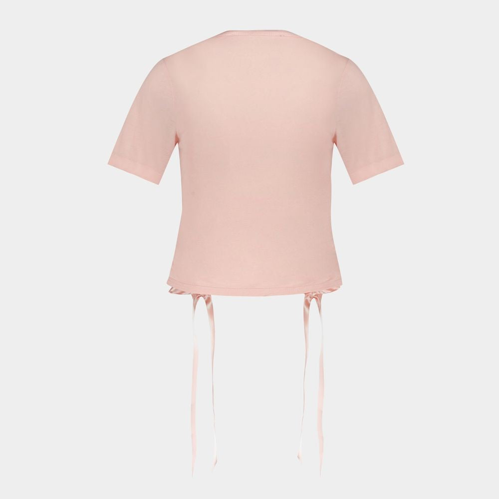 Simone Rocha Bow Tails T-Shirt - Cotton - Pale Pink