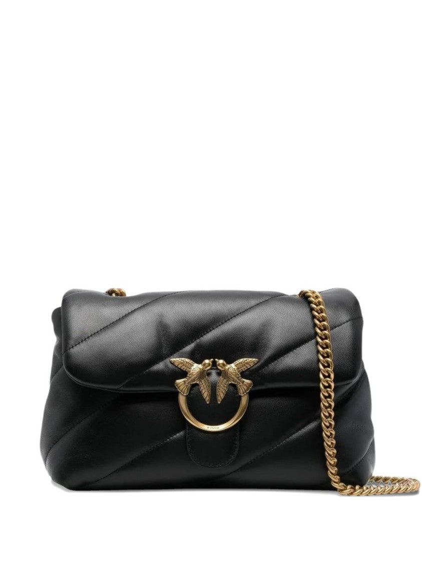 Pinko Love Classic Puff Leather Shoulder Bag
