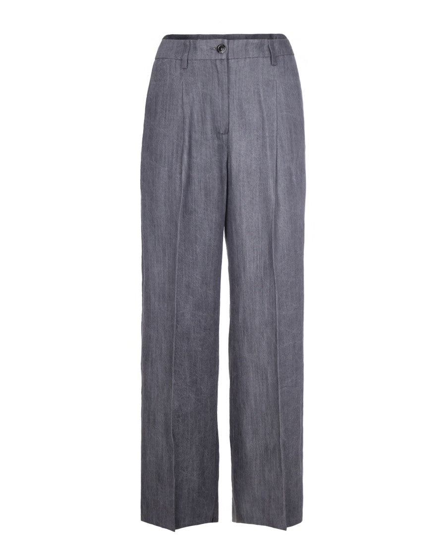 Liu Jo Grey Straight-Leg Denim Pants