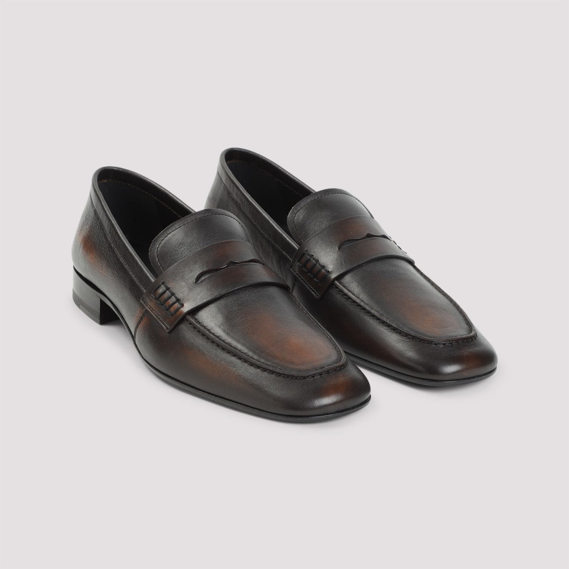 Dries Van Noten Nude Calf Leather Loafers