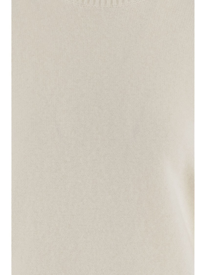 Vince Cashmere Sweater With Crew Neckline And Ribbed Cuffs