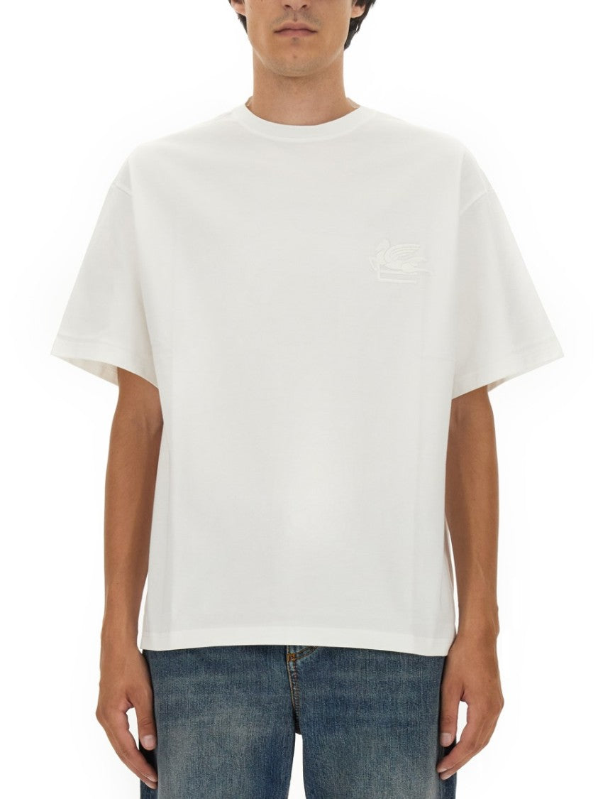 Etro T-Shirt Featuring Pegasus Embroidery
