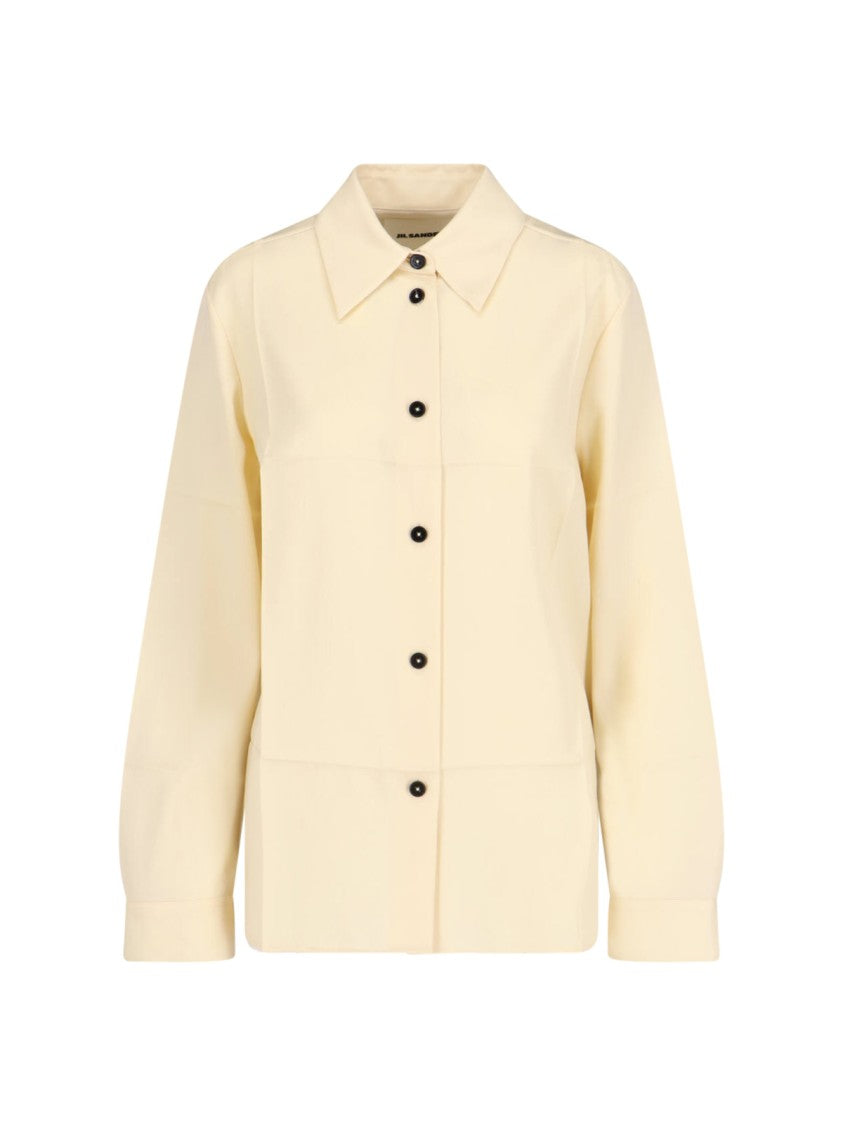 Jil Sander Virgin Wool Shirt – Ivory