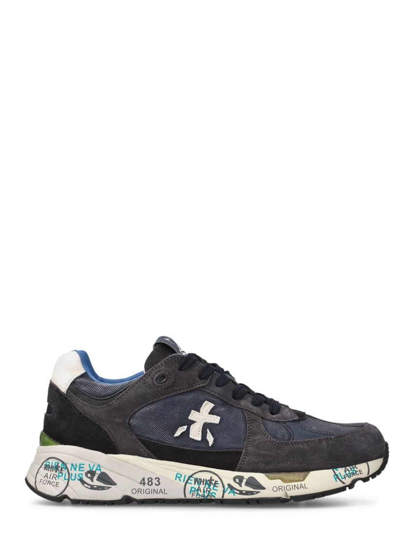 Premiata Low-Top Sneakers With Graphic Text Accents