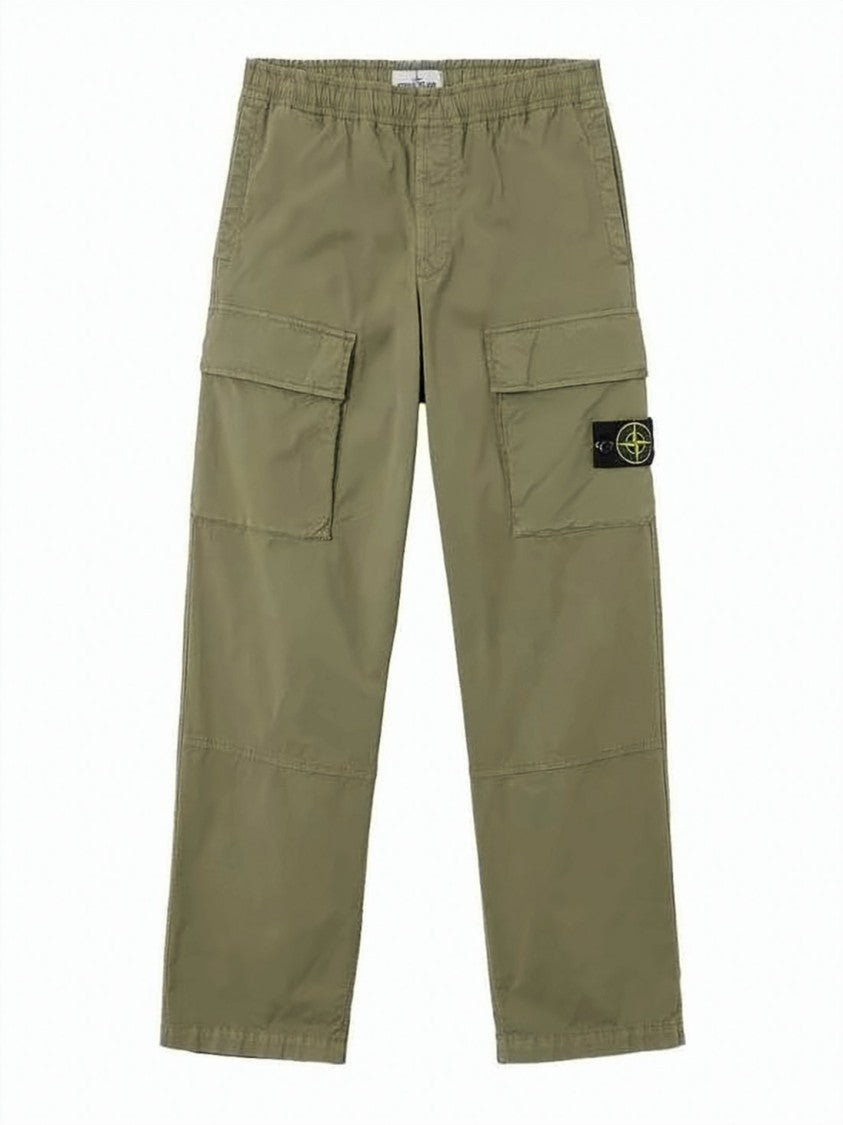 Stone Island Relaxed Fit Cargo Pants With Flap Pockets