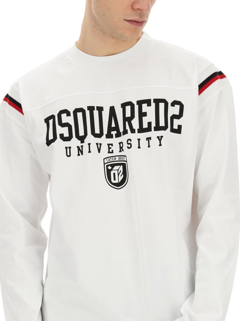 Dsquared2 Logo-Embellished Cotton Sweatshirt
