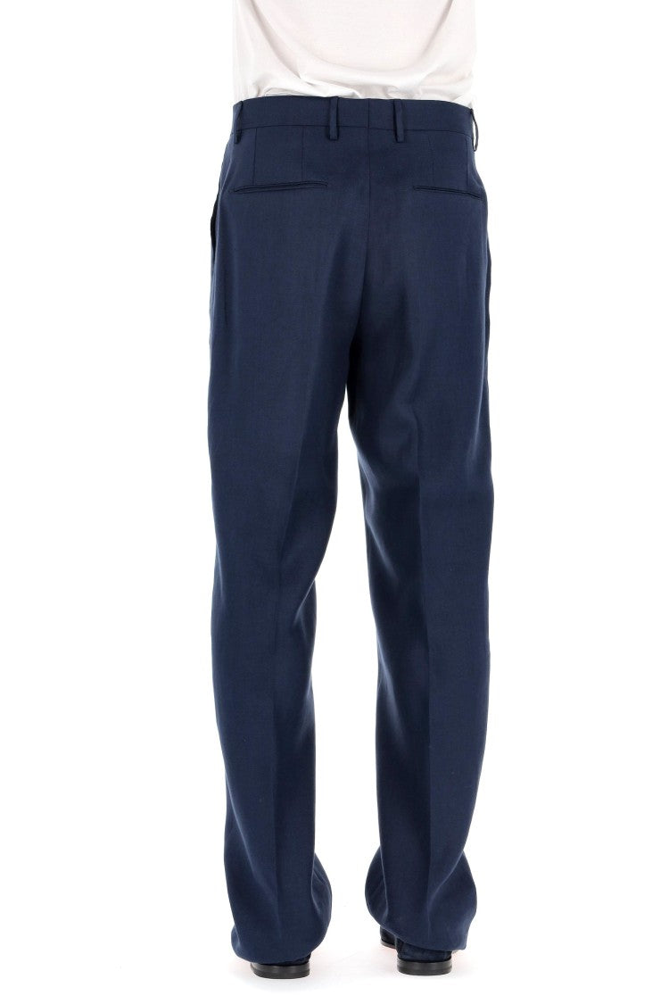 Tagliatore Over Fit Pure Linen Trousers