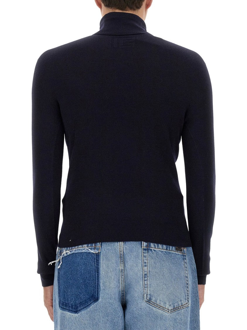 Balmain Ribbed High Neck Turtleneck Sweater