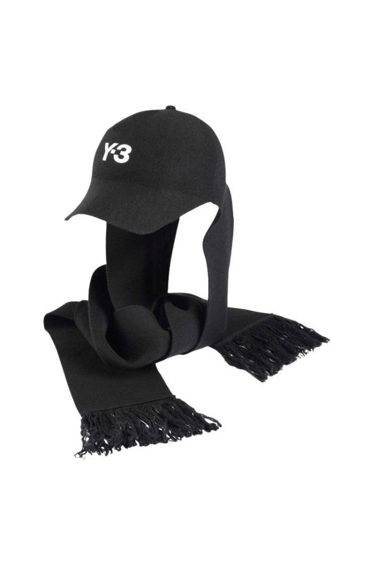 Y-3 Black Classic Scarf Cap