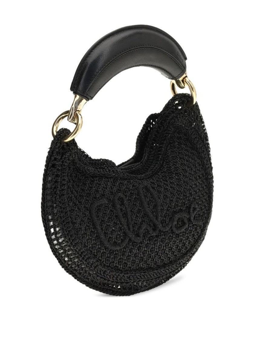 Chloé Crescent-Shaped Handbag With Textured Surface
