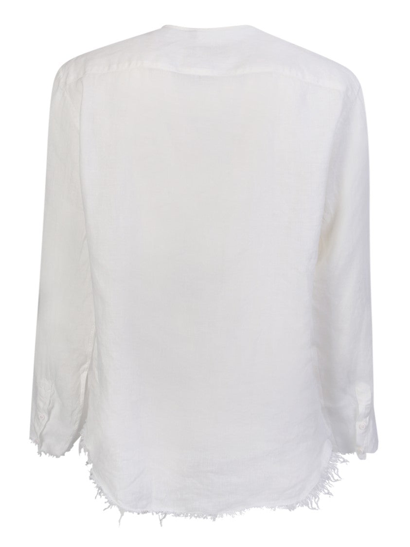 Costumein Frayed Edges White Shirt