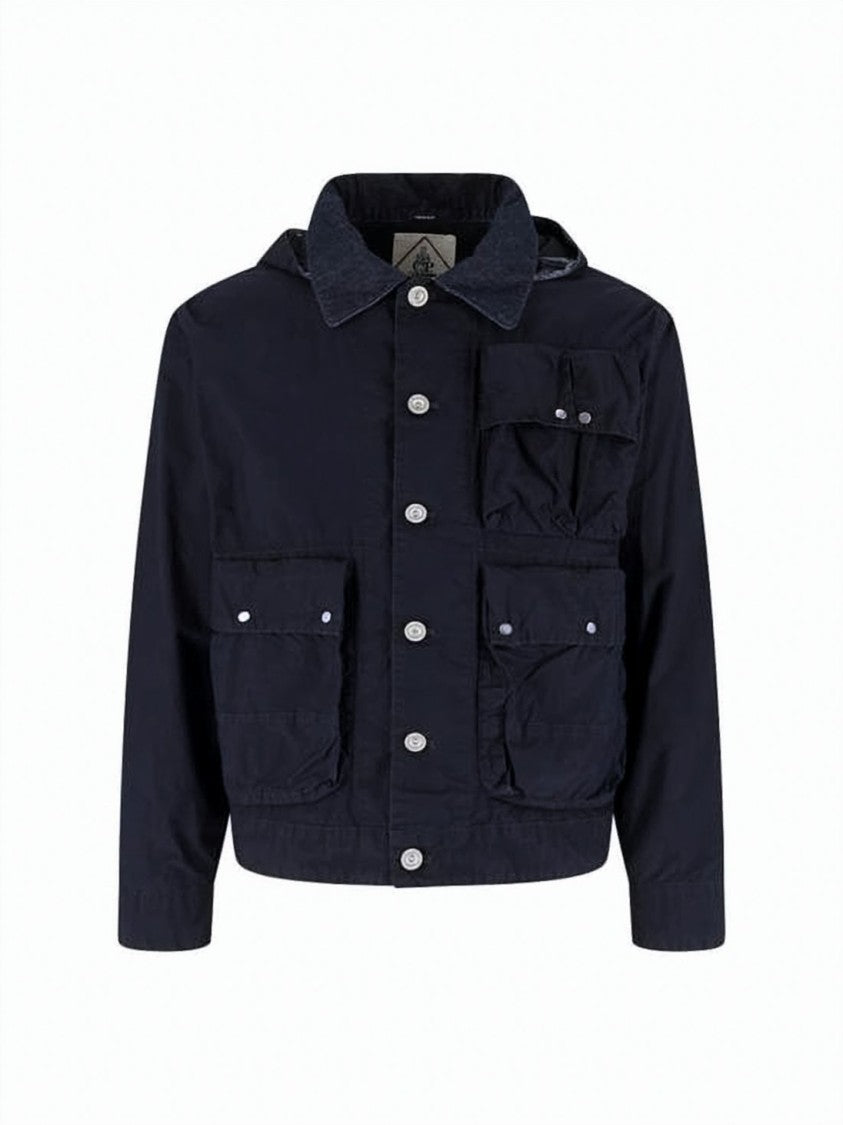 C.P. Company Cropped Urban Jacket With Integrated Goggles And Matte Finish