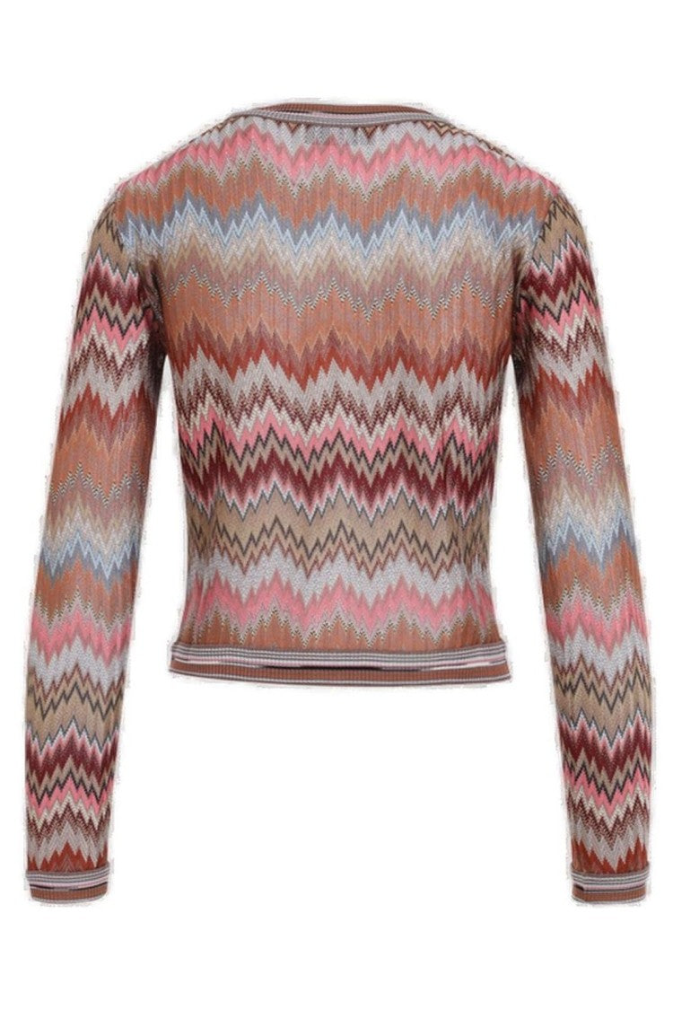 Missoni Snake Motif Chevron Viscose Cardigan