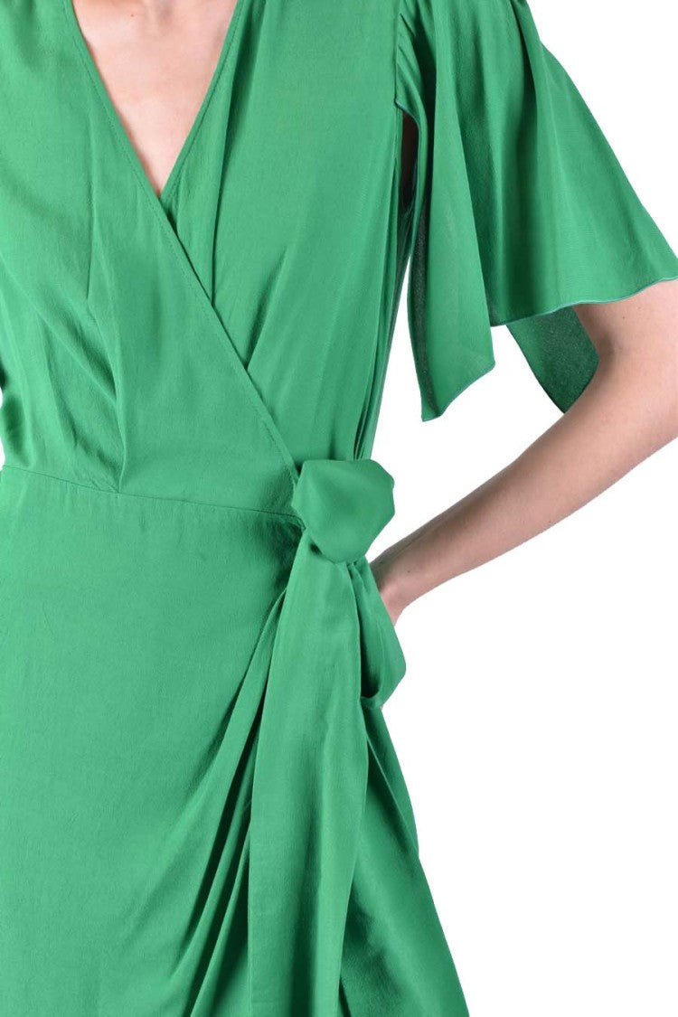 Pinko Green Viscose Dress