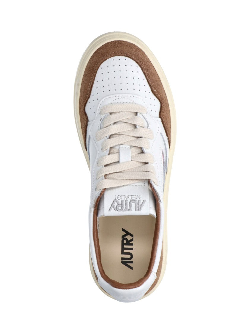 Autry Low-Top Sneakers With Suede Overlays