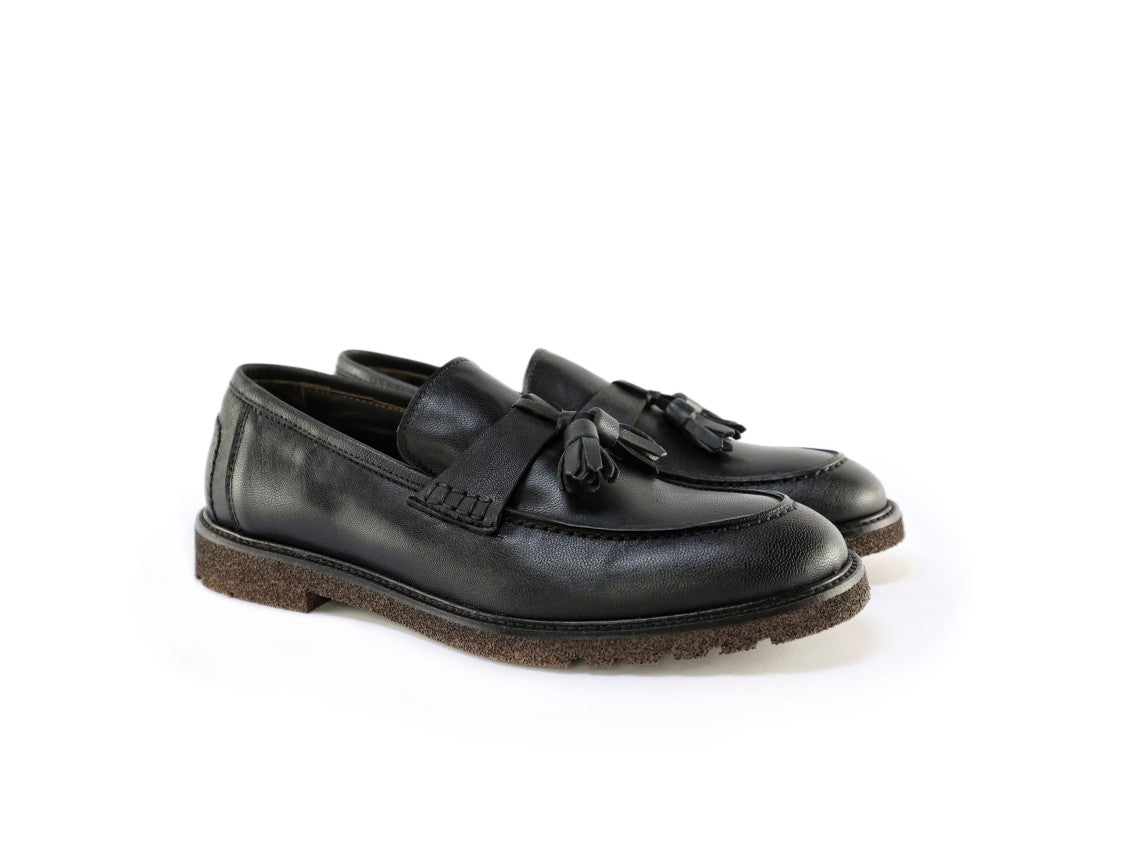 Ton Gout Mocassino Mateo Sheepskin Loafers With Decorative Tassels