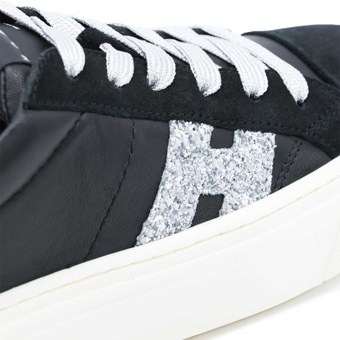 Hogan Chunky Sole Sneakers With Silver Accents