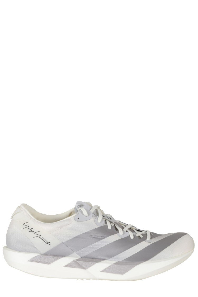 Y-3 Minimalist Stretch Mesh Sneakers With Rubber Sole