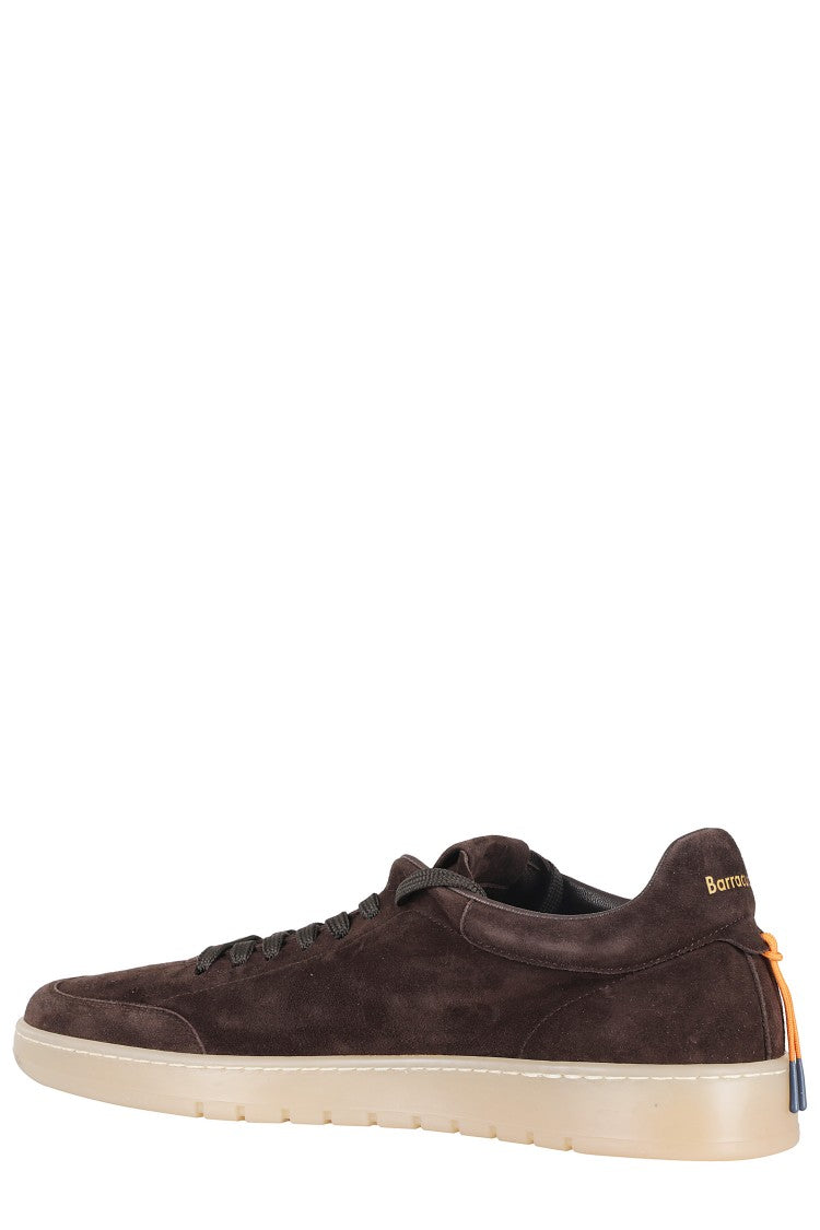 Barracuda Brown Giordan G74 Vintage-Effect Suede Sneakers