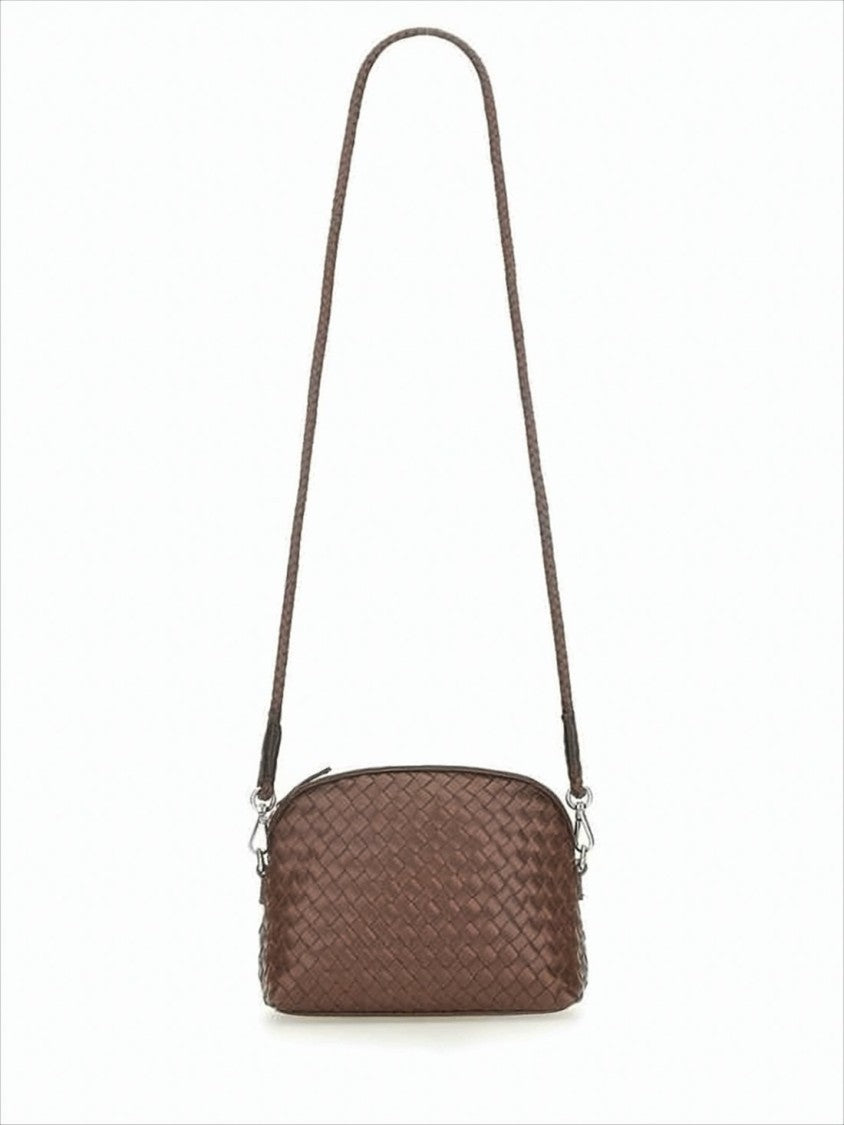 Dragon Diffusion Buffalo Leather Woven Crossbody Bag