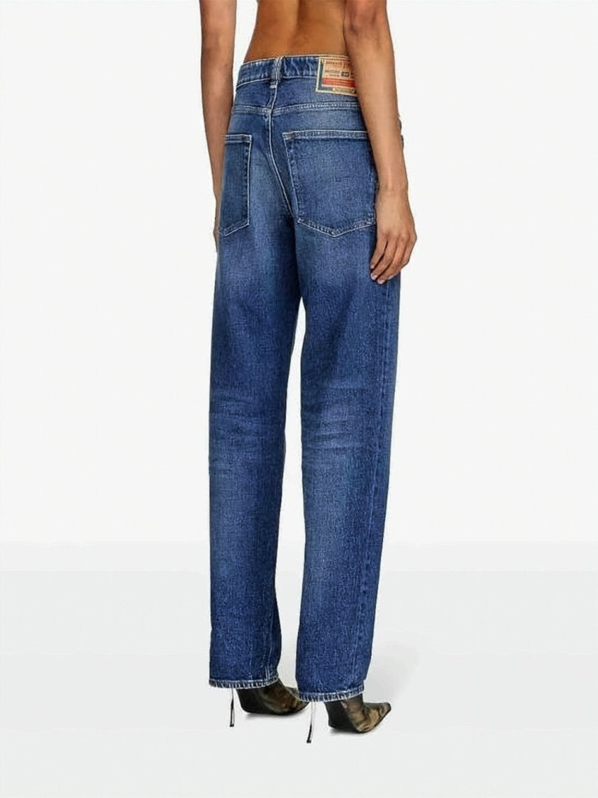 Diesel Blue Straight-Leg Slightly Relaxed Fit Jeans